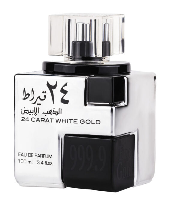  Apa de Parfum 24 Carat White Gold, Lattafa, Barbati - 100ml