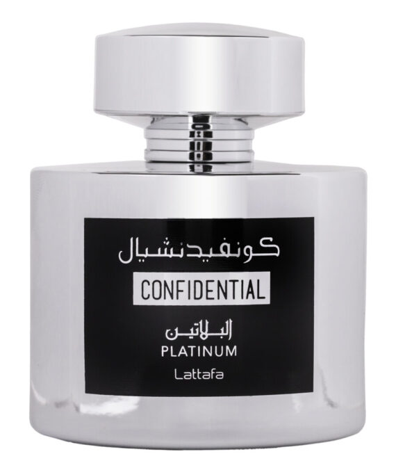  Apa de Parfum Confidential Platinum, Lattafa, Barbati - 100ml
