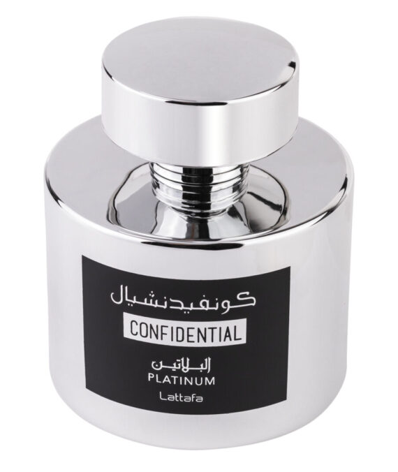  Apa de Parfum Confidential Platinum, Lattafa, Barbati - 100ml