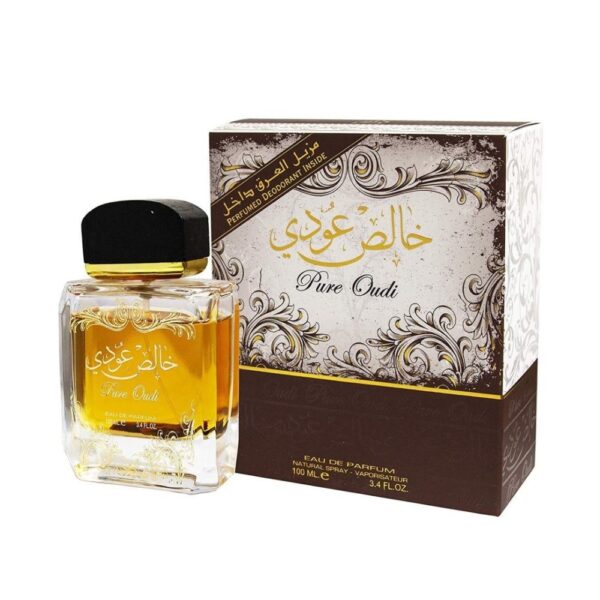 (plu00583) - Set Pure Oudi, Lattafa, Barbati, Apa de Parfum - 100ml + Deo - 50ml