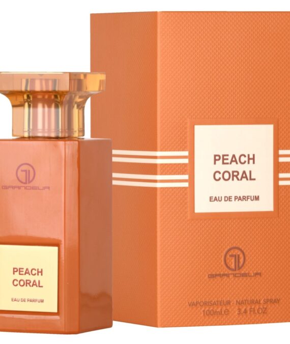  Apa de Parfum Peach Coral, Grandeur Elite, Unisex - 100ml